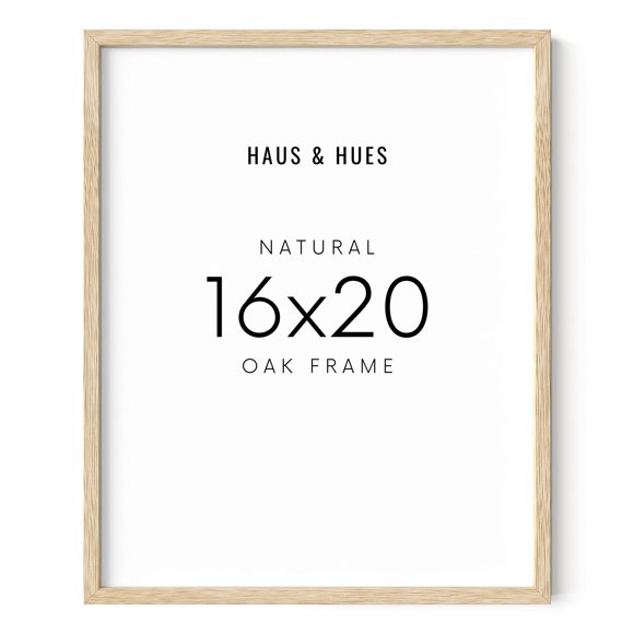 Marco de fotos HAUS AND HUES 40x50 cm de madera de roble natural beige