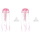 thumbnail image 1 of Decoración de Acuario Uxcell Medusa, Decoraciones para Peceras Medusa Falsa Brillante de Silicona, (Rojo, S, 2 Piezas), Destinado para Decoración de Tanques, 1 of 7