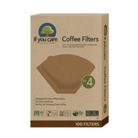Filtros De Café If You Care #4 En Forma De Cono, 100 Unidades