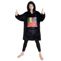 Manta Con Capucha Para Niños Marvel Avengers Black Panther De Polar
