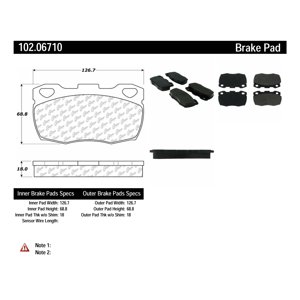 C-Tek - Pastillas Freno 102.06710