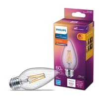 Bombilla Led Philips, Transparente, Regulable, 5,5 W (60 W), 500 Lm, E26