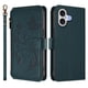thumbnail image 2 of Funda Cartera Mariposa para [iPhone 17] con Soporte y Cremallera Verde oscuro, 2 of 6