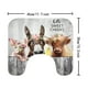 thumbnail image 1 of 1pc Farmhouse Animal Pattern Shower Curtain, Waterproof Shower Curtain With 12 Hooks, Non-Slip Bathroom Rug, Toilet U-Shape Mat, Toilet Lid Cover Pad, Bathroom Decor, 1 of 5