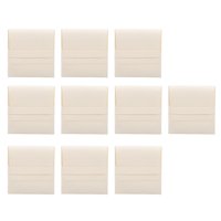 Magideal - 10 X Bolsas De Joyería, Bolsas Pequeñas De Embalaje De Joyería, Bolsas De Joyería, Bolsas De Regalo, Bolsas De Joyería Cuadradas Para Pulseras, Artícu Beige