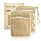 thumbnail image 1 of Bolsa para jabón Dewlavelle 17 × 11 cm de lufa – Juego de 2, 1 of 8