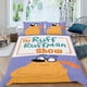 thumbnail image 2 of ¡Busca! con Ruff Ruffman Conjunto de sábanas temático, trío de piezas, cómodo y amigable con la piel, diseño único, regalo de decoración para el hogar para familiares, amigos y fans,173cm *218cm, 2 of 6