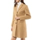 thumbnail image 4 of Abrigos de mujer INSPIRE CHIC con solapa, de manga larga, de un solo botón, abrigo de otoño e invierno en marrón, 4 of 7