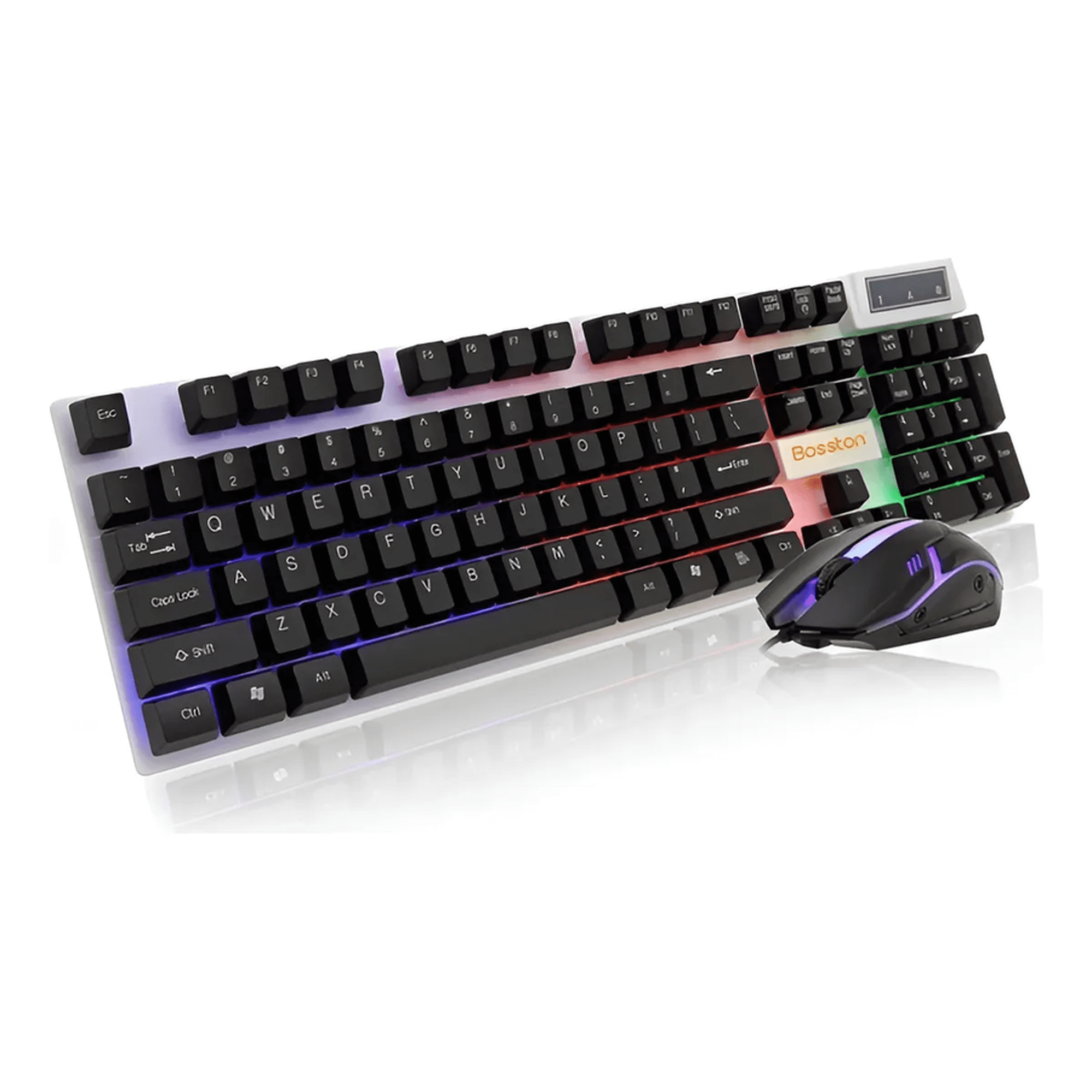 Genérico - Kit Teclado Y Mouse Gamer Con Cable Retroiluminado
