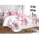 thumbnail image 1 of Cubrecama Quilt Reversible Dos Plazas - Blanco, 1 of 2