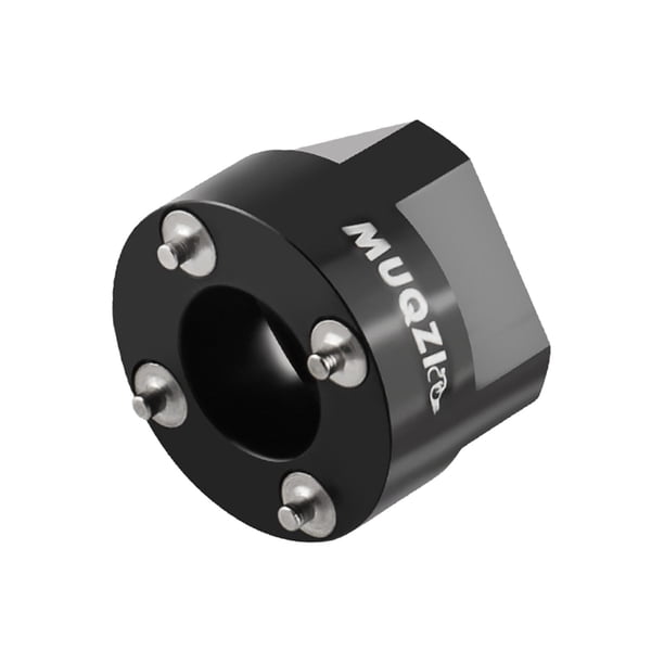 Herramienta de instalación de extracción de tapa de brazo de manivela/herramienta de reparación/aleación de aluminio profesional/extractor de manivela Negro sin cubierta