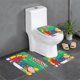 thumbnail image 1 of Caillou Juego de 3 alfombras de baño de coral fleece: tapete de baño + alfombra de inodoro en forma de U + funda de tapa de inodoro en forma de O, 1 of 6