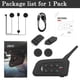 thumbnail image 3 of Auriculares Bluetooth con intercomunicación para casco de motocicleta GaiRen V4 Plus, 3 of 9
