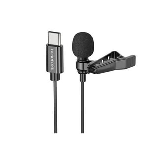 Microfono Lavalier Tipo C Borofone Negro