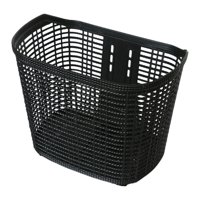 Ioensy - Cesta De Plástico Para Bicicleta, Cesta Organizadora De Viaje Para Bicicleta De Montaña, Cesta Para Bicicleta, Color Negro