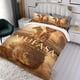 thumbnail image 3 of Mufasa Conjunto de sábanas temático, trío de piezas, cómodo y amigable con la piel, diseño único, regalo de decoración para el hogar para familiares, amigos y fans,140cm *210cm, 3 of 6