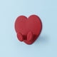 thumbnail image 1 of 1pc Red Love Kitchen Wall-mounted Plug Hook, Bedroom Office Cable Storage, Cable Cord Storage, Headphone Cable Storage Organizing Hook, 2.36*2.36inch, 1 of 5