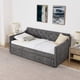 thumbnail image 3 of Twin Size Upholstery DayBed with Twin Size Pop-up Trundle and USB Charging Design, 3 of 3