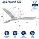 thumbnail image 4 of Ventilador de techo Wanze of Ocean 107 cm blanco con control remoto de 6 velocidades, 4 of 8