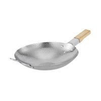 Bothyi - Partido De Salteado Sartén De Acero Inoxidable Con Tasa De Acero Inoxidable Para Gas/Hogar Eléctrico 39.5 X 23.5 X 5.2 Cm