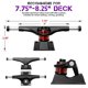 thumbnail image 2 of Camiones de skate Jizmo para tablas de 7.75 a 8.25 con ruedas de 52 mm, 2 of 7