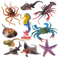 Figuras De Animales Marinos De Toy Sienon, 10 Unidades, Para Niños