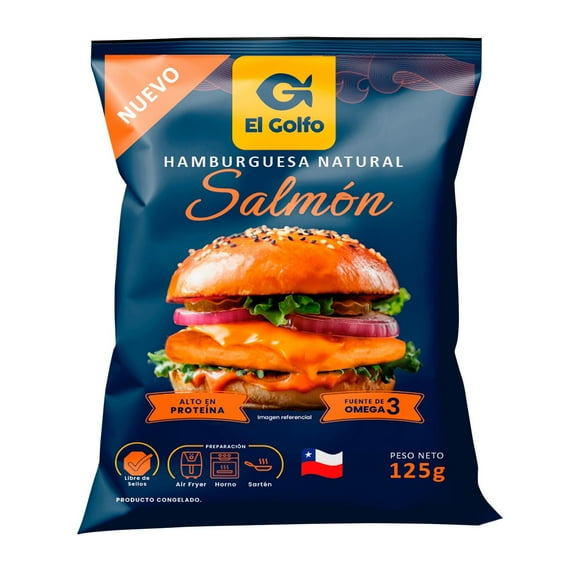 Hamburguesa De Salmón, 125 g