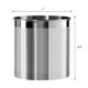 thumbnail image 5 of Porta Utensilios Jumbo Oggi Acero Inoxidable 18 cm, 5 of 7