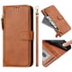 thumbnail image 1 of Funda Tipo Billetera para Samsung Galaxy M22 con Cremallera Portatarjetas Soporte Correa de Muñeca Cuero marrón, 1 of 5