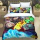 thumbnail image 1 of KOF Art Print Three Piece Bedding Set Fashion Article Boys Or Adults For Beds Quilt Covers Pillowcases Bedding SetBed Sheets, 1 of 5