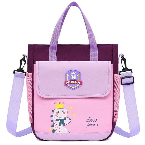 Cartoon Dinosaur Pattern Tutoring Bag, Casual Crossbody Bag, Waterproof Lightweight Tote Bag, School Bag