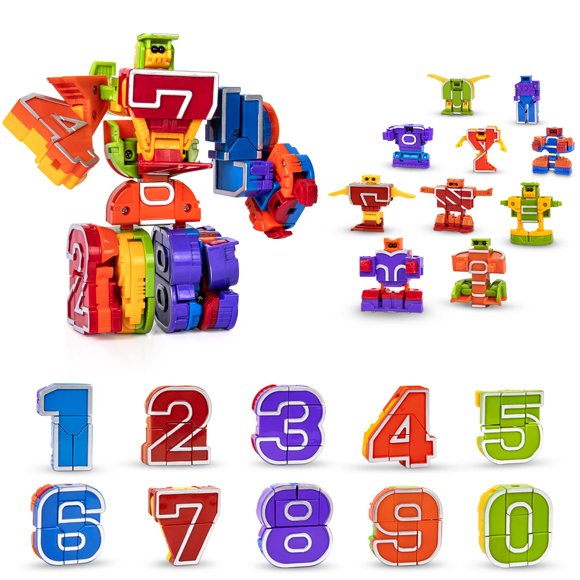 Toy Lydaz Number Bots Math para niños que aprenden en edad preescolar durante más de 3 años