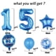 thumbnail image 2 of Set de globos de Chaungfu para fiesta de 15 cumpleaños, 11 unidades, tema azul, 2 of 6