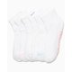 thumbnail image 4 of Calcetines Reebok Quarter Cut para mujer, paquete de 6, blancos, tallas 4-10, 4 of 7