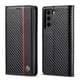thumbnail image 1 of Premium Leather Wallet Case with Carbon Fiber Pattern for Samsung Galaxy S23 Ultra S22 S21 FE Ultra S20 FE S10 Plus A54 A53 A52 A52s A51, 1 of 3