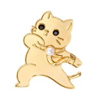 Ioensy - Pin De La Solapa De Esmalte De Gato Aleación De Zinc Broche Para Ropa Bolsas De Suéter De Ropa