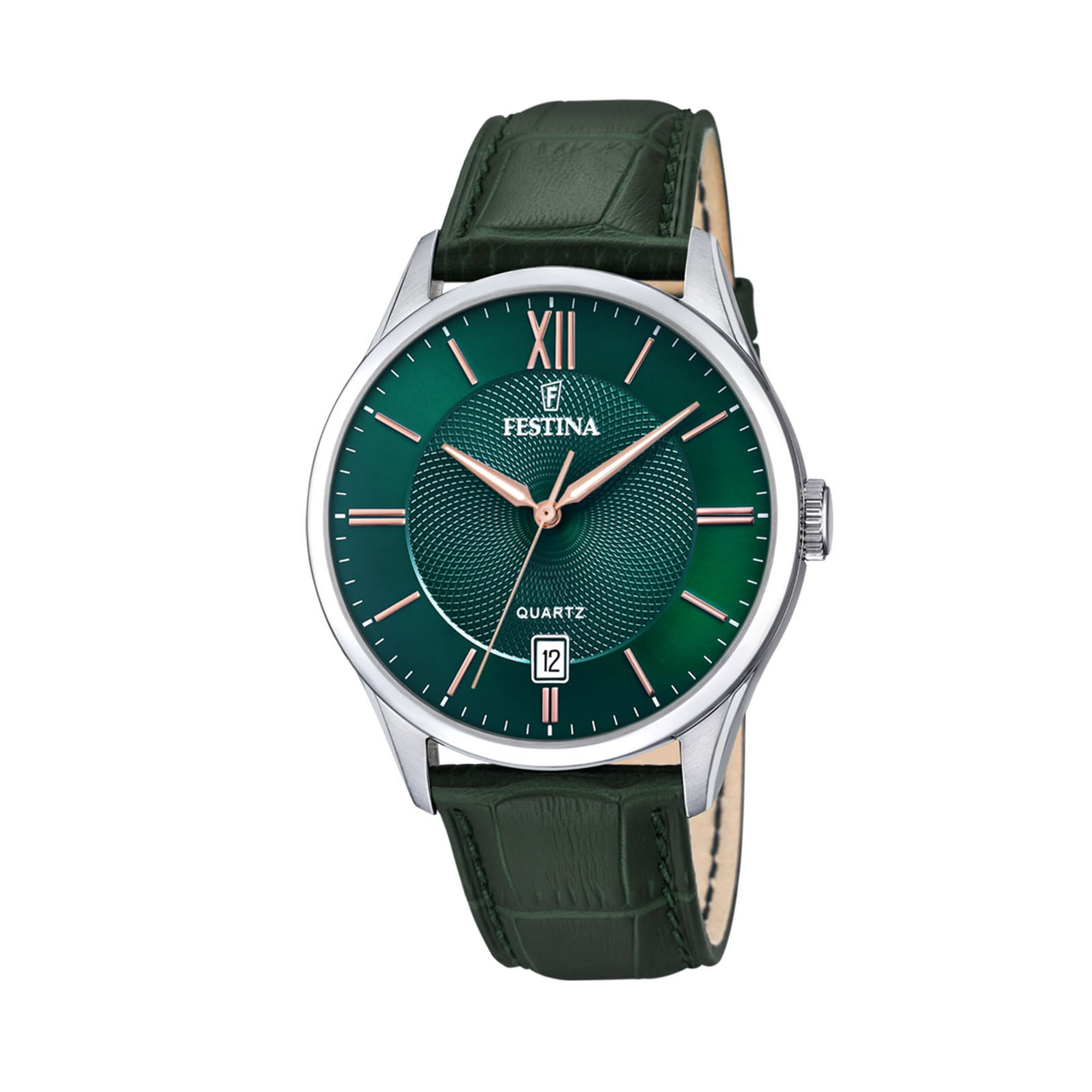 Reloj F20426/7 Festina Verde Hombre Acero Clásico