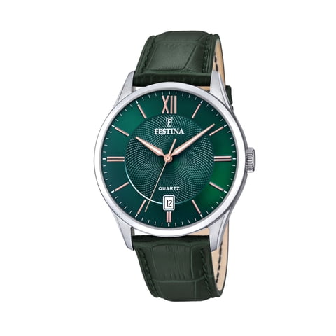 Reloj F20426/7 Festina Verde Hombre Acero Clásico