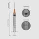 thumbnail image 2 of Jeringa Veosor 3 ml 25G 1 pulgada Luer Lock, paquete de 30, 2 of 5