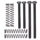 thumbnail image 1 of 1 juego de tornillos de contrafuerte de puente de bajos eléctricos + resortes negro, 1 of 3