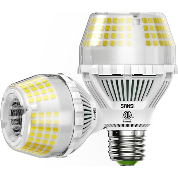 Bombilla LED SANSI equivalente a 300 W, 5000 lúmenes, 5000 K, paquete de 2