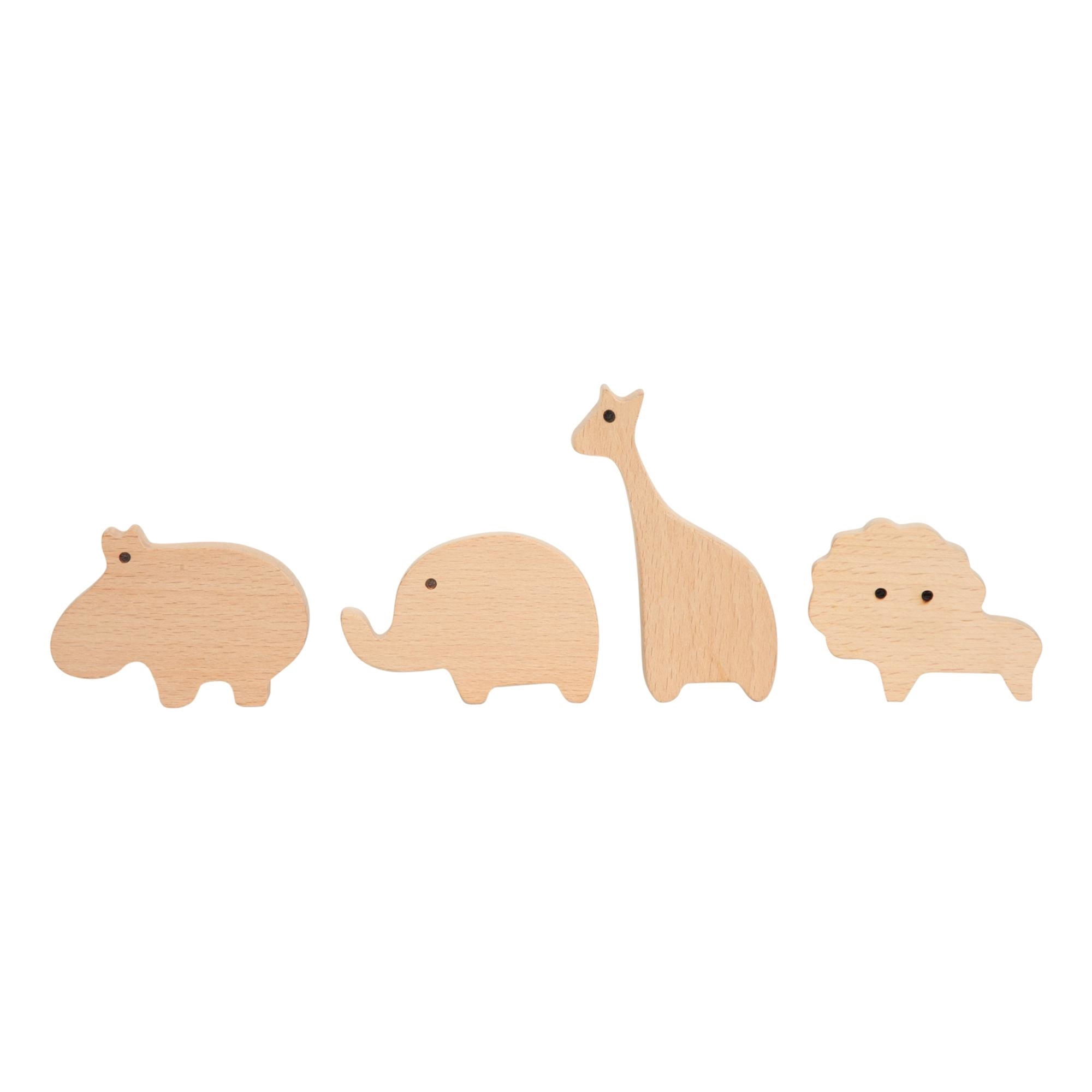 Juego De Colgador Ganchos De Pared Animales Madera Café, Producto Surtido 1 Un Mainstays