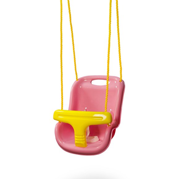 Columpio infantil Swing-N-Slide WS 4001-PK de plástico rosa y amarillo