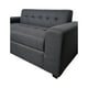 thumbnail image 2 of Sofa Dos Cuerpos Brazo Redondo Lino Gris Oscuro, 2 of 3