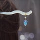 thumbnail image 1 of Vintage Chinese Style Cheongsam Hair Accessories: Handmade Hanfu Acetate Hairpin with Jade Flower Tassel, 1 of 5