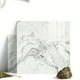 thumbnail image 2 of 12pcs White Wallpaper, Marble Ripple Pattern, Crystal Thickened Tile Stickers, Moistureproof, Waterproof, Scratchproof, Self-Adhesive, Removable Wallpaper, For Home Decoration Wall Stickers, 2 of 4