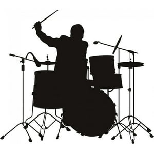 Rienda Libre Graphics - Decomural Drummer Drum Set Ws-16257