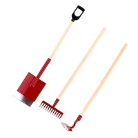 Bothyi - 3 Uds 1/12 Casa De Muñecas En Miniatura Herramientas De Jardinería Herramientas De Jardín En Miniatura Rojo