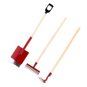 Bothyi - 3 Uds 1/12 Casa De Muñecas En Miniatura Herramientas De Jardinería Herramientas De Jardín En Miniatura Rojo