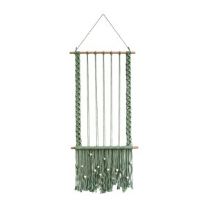 Magideal - Decoración De Pared De Macramé Bohemio, Decoración Colgante Para Exhibición De Fotos, Marcos De Fotos Para Colgar En La Pared, Organizador De Imágenes , Verde